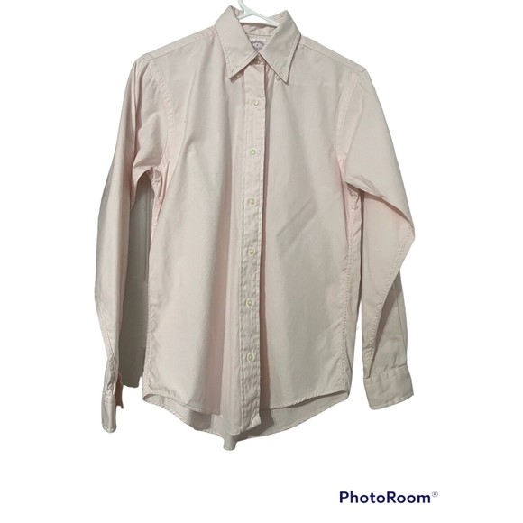 Brooks Brothers 4 Womens  Button Down Light Pink Blouse - Picture 2 of 12